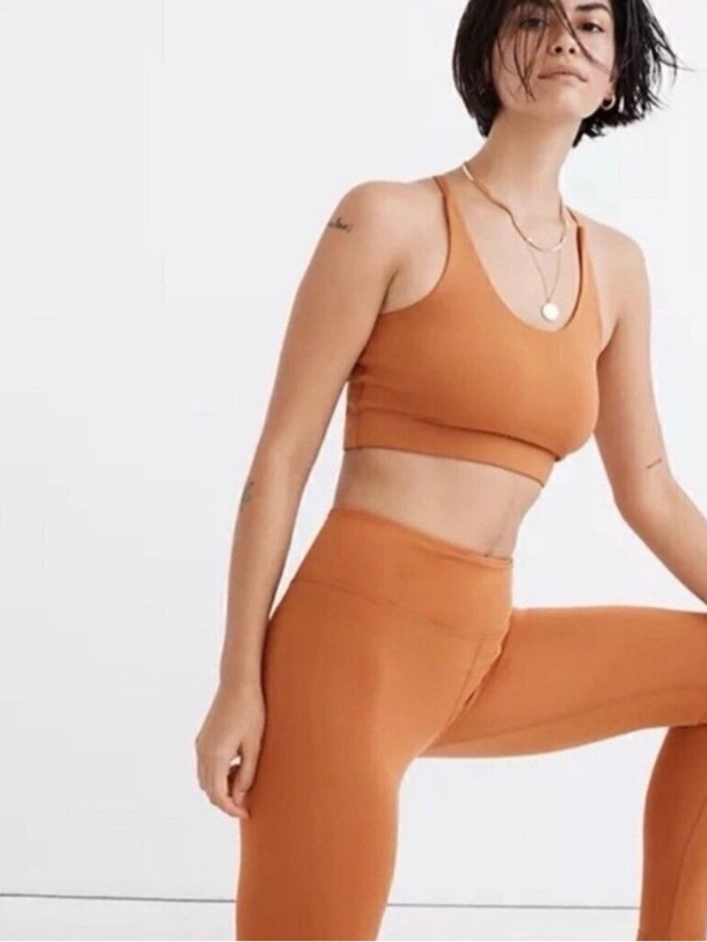 girlfriend collective Float Ultralight Leggings & Cleo Halter Set